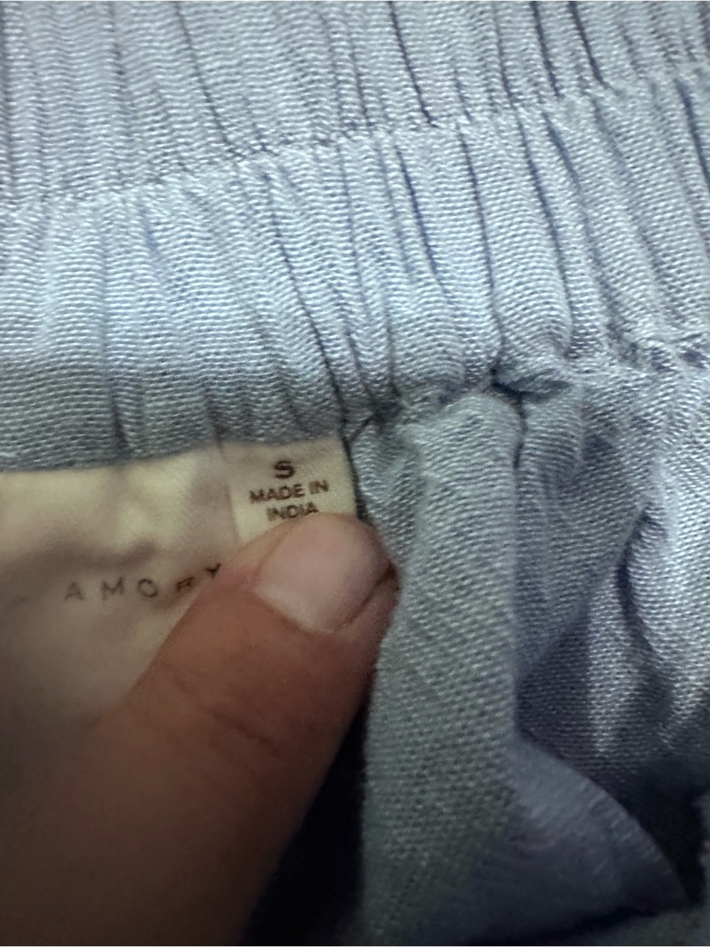 Light Blue Terry Elastic-Waist Athletic Shorts - Picture 4 of 5